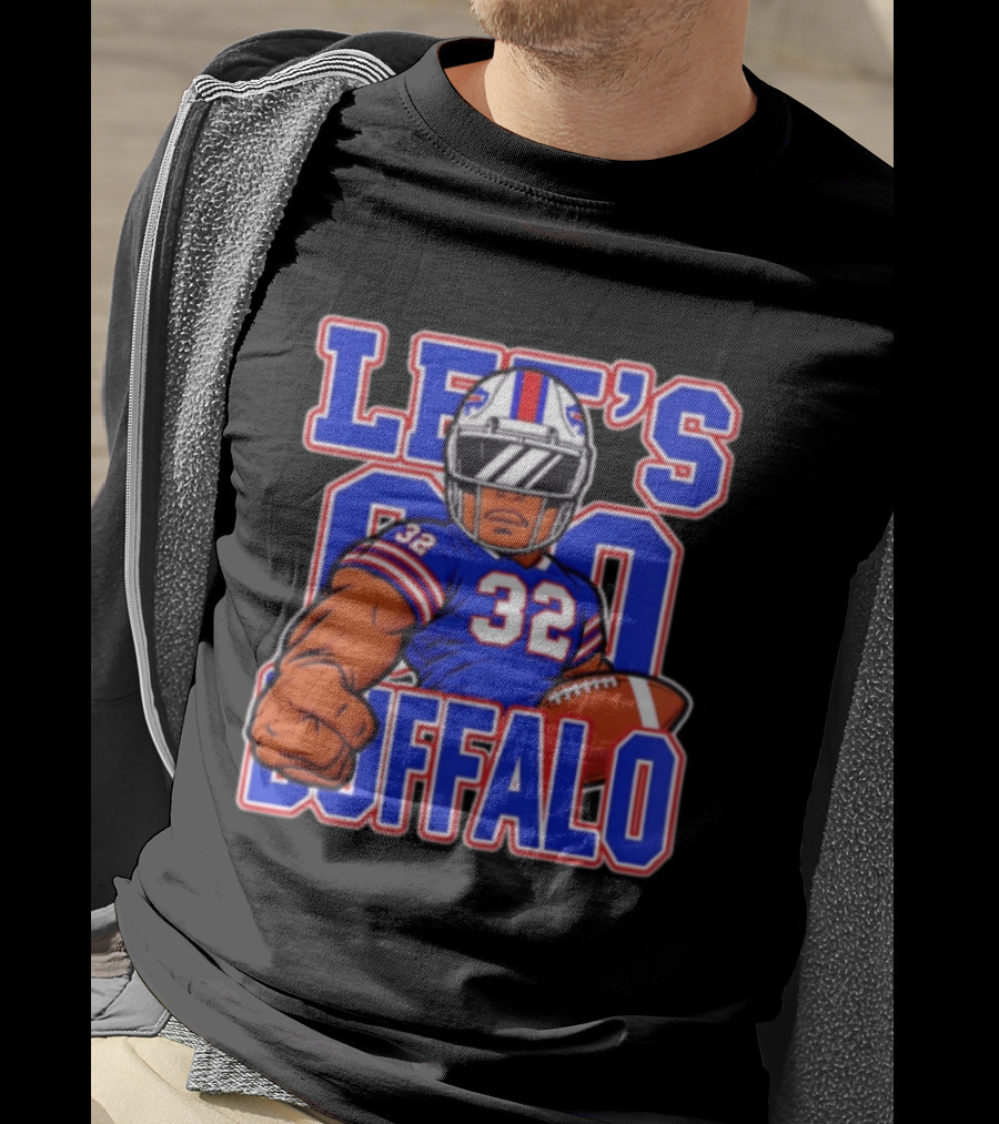 OJ Simpson 32 Jersey Let's Go Buffalo Football Fan T-Shirt