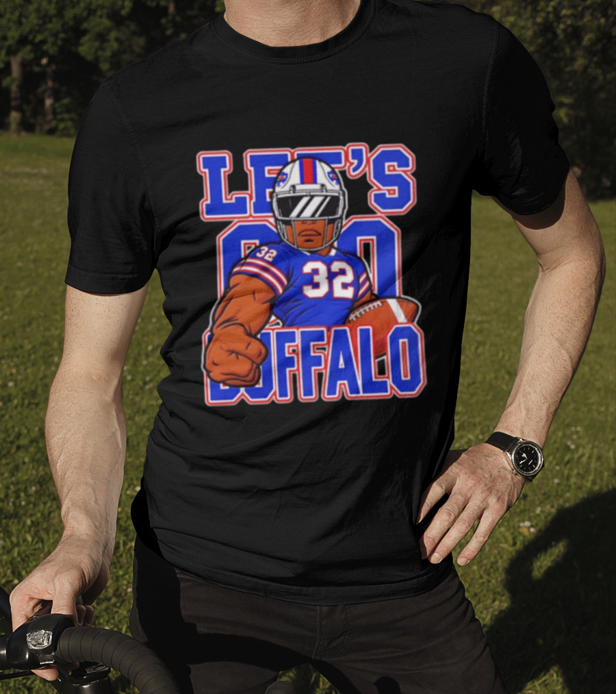 OJ Simpson 32 Jersey Let's Go Buffalo Football Fan T-Shirt