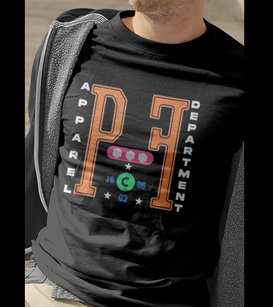 P F Apparel Department Numerical Streetwear Urban Fashion T-Shirt