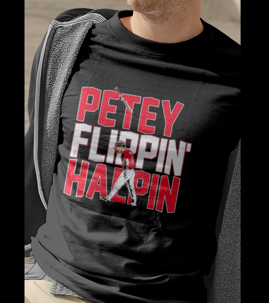 Petey Flippin' Hapin Ian Happ Chicago Cubs Baseball Fan Merchandise T-Shirt