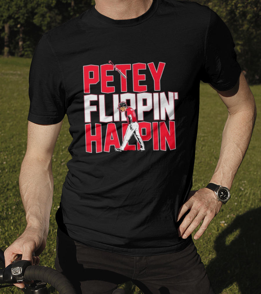 Petey Flippin' Hapin Ian Happ Chicago Cubs Baseball Fan Merchandise T-Shirt