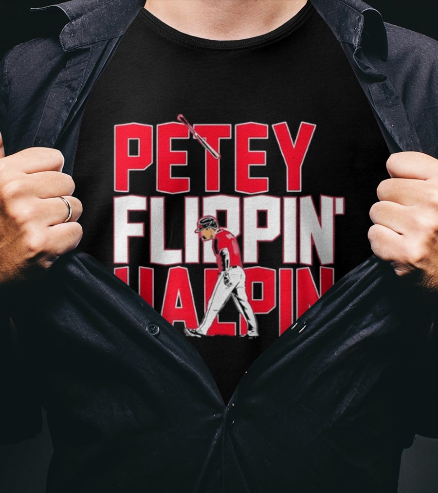 Petey Flippin' Hapin Ian Happ Chicago Cubs Baseball Fan Merchandise T-Shirt