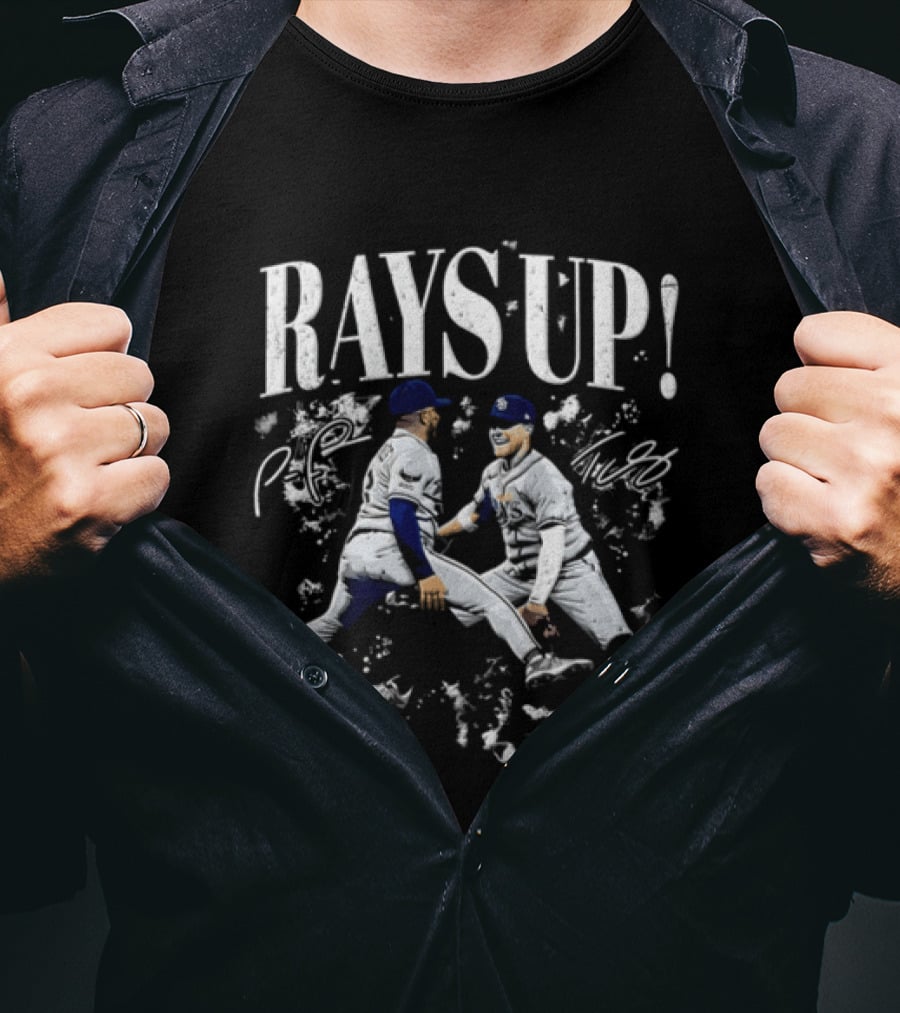 Rays Up Tampa Bay High Five Celebration Playoff Atmosphere T-Shirt