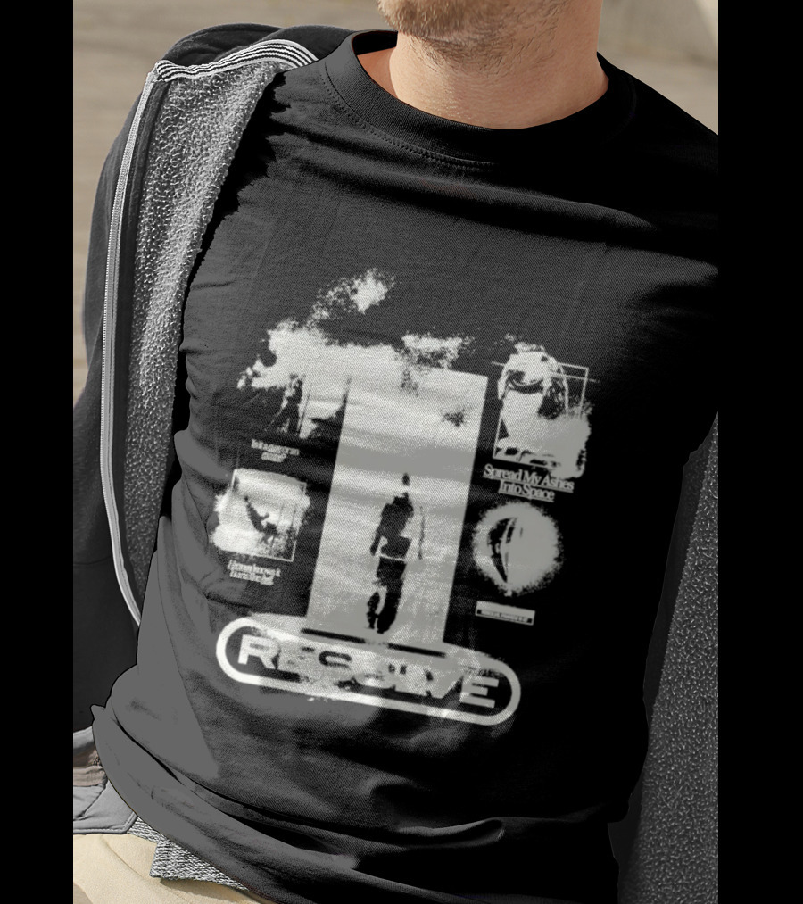 Resolve Space Ashes Rocket Adventure Distressed T-Shirt