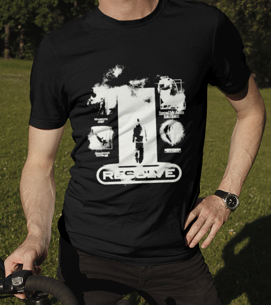 Resolve Space Ashes Rocket Adventure Distressed T-Shirt