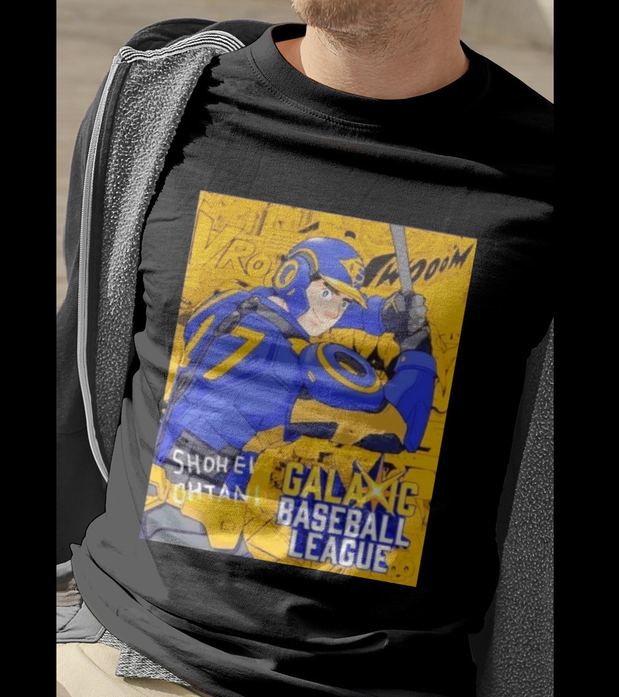 Shohei Ohtani 17 Galactic Baseball League Comic Style Fan Merch T-Shirt