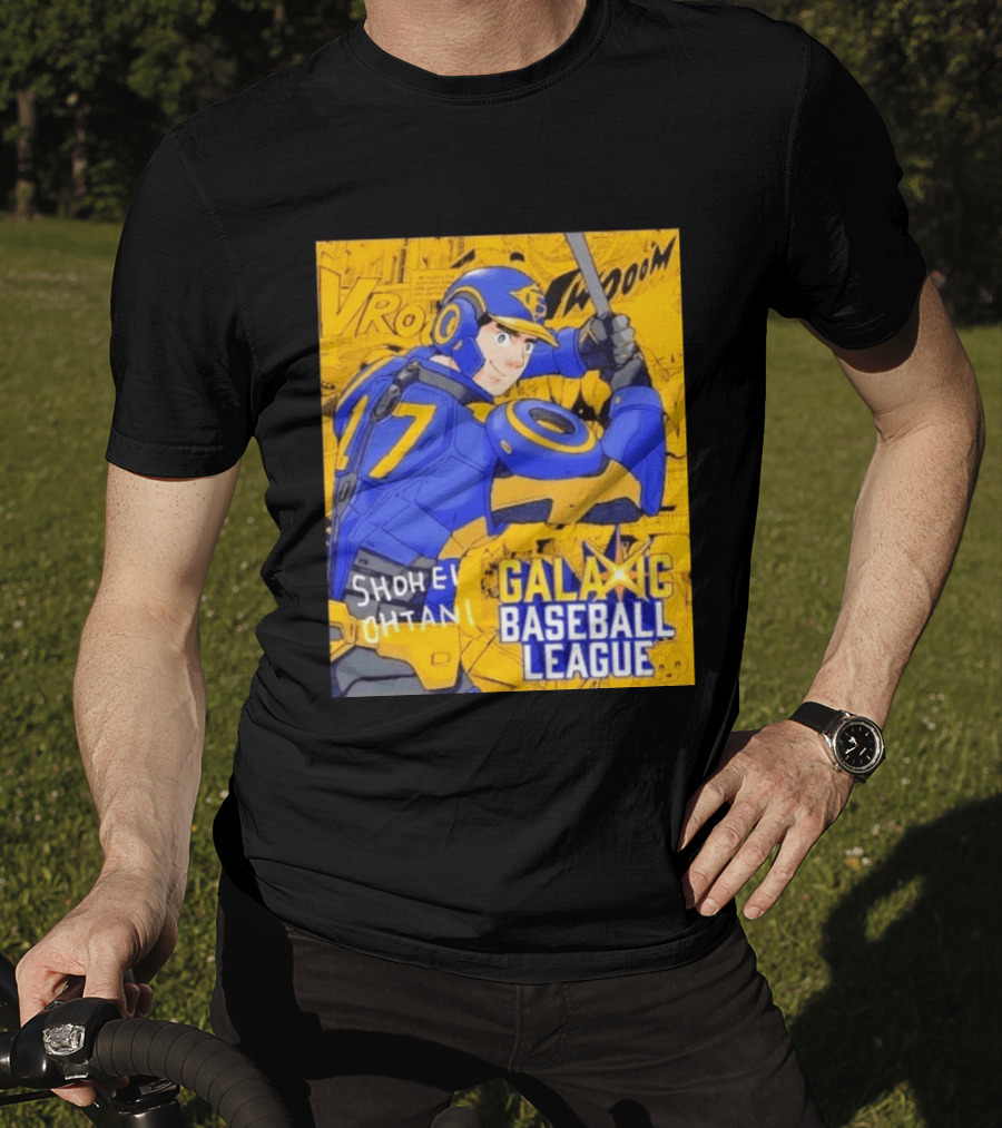 Shohei Ohtani 17 Galactic Baseball League Comic Style Fan Merch T-Shirt