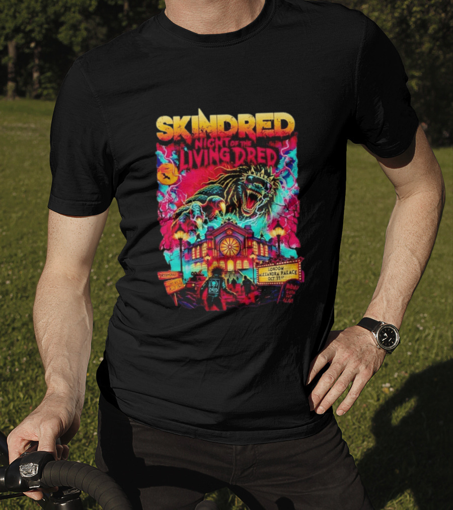 Skindred Night Of The Living Dred London Alexandra Palace Oct 31st Monster Concert T-Shirt