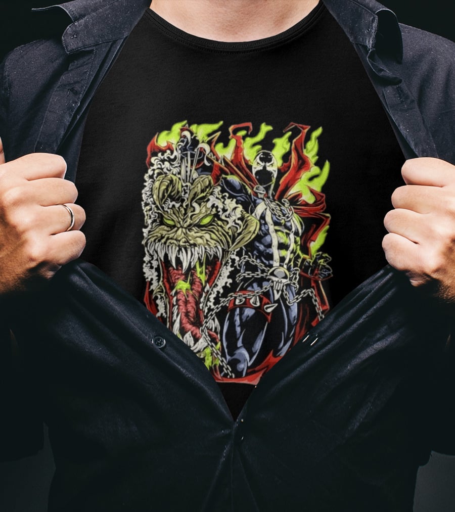 Spawn Hellfire Demon Beast Comic T-Shirt