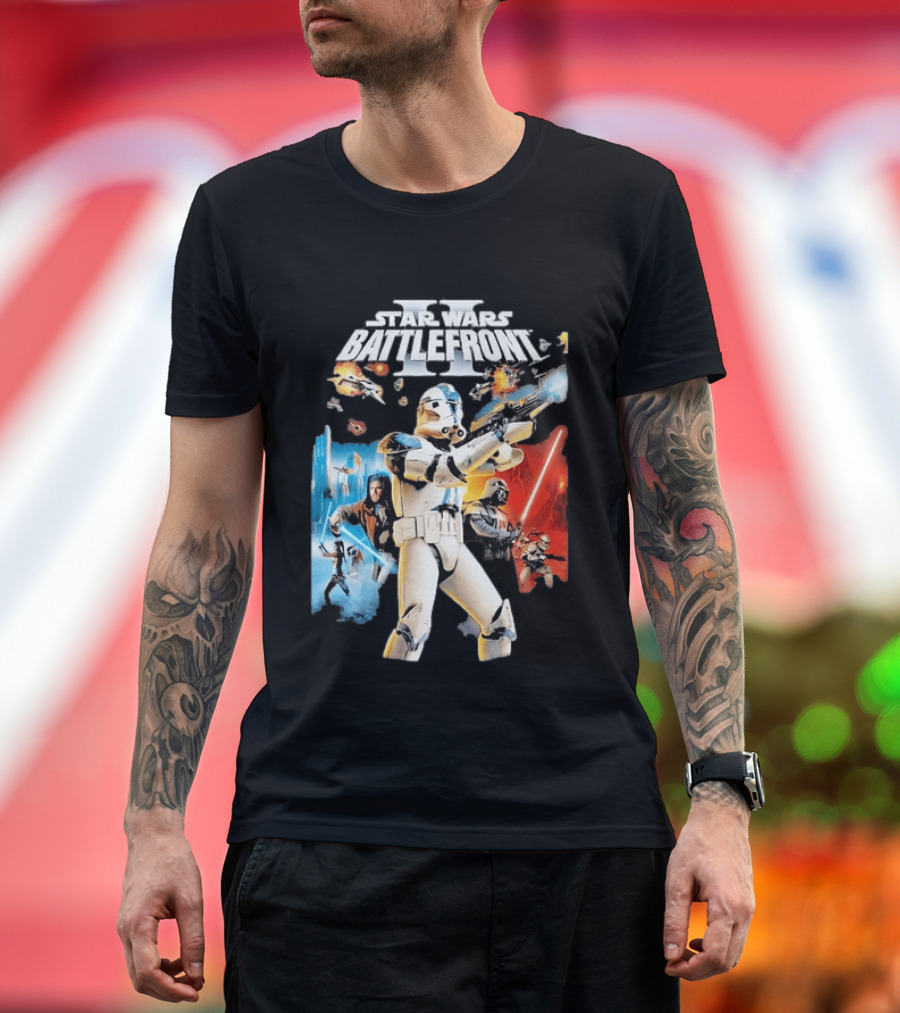 Star Wars Battlefront II Clone Trooper Jedi Action Adventure T-Shirt