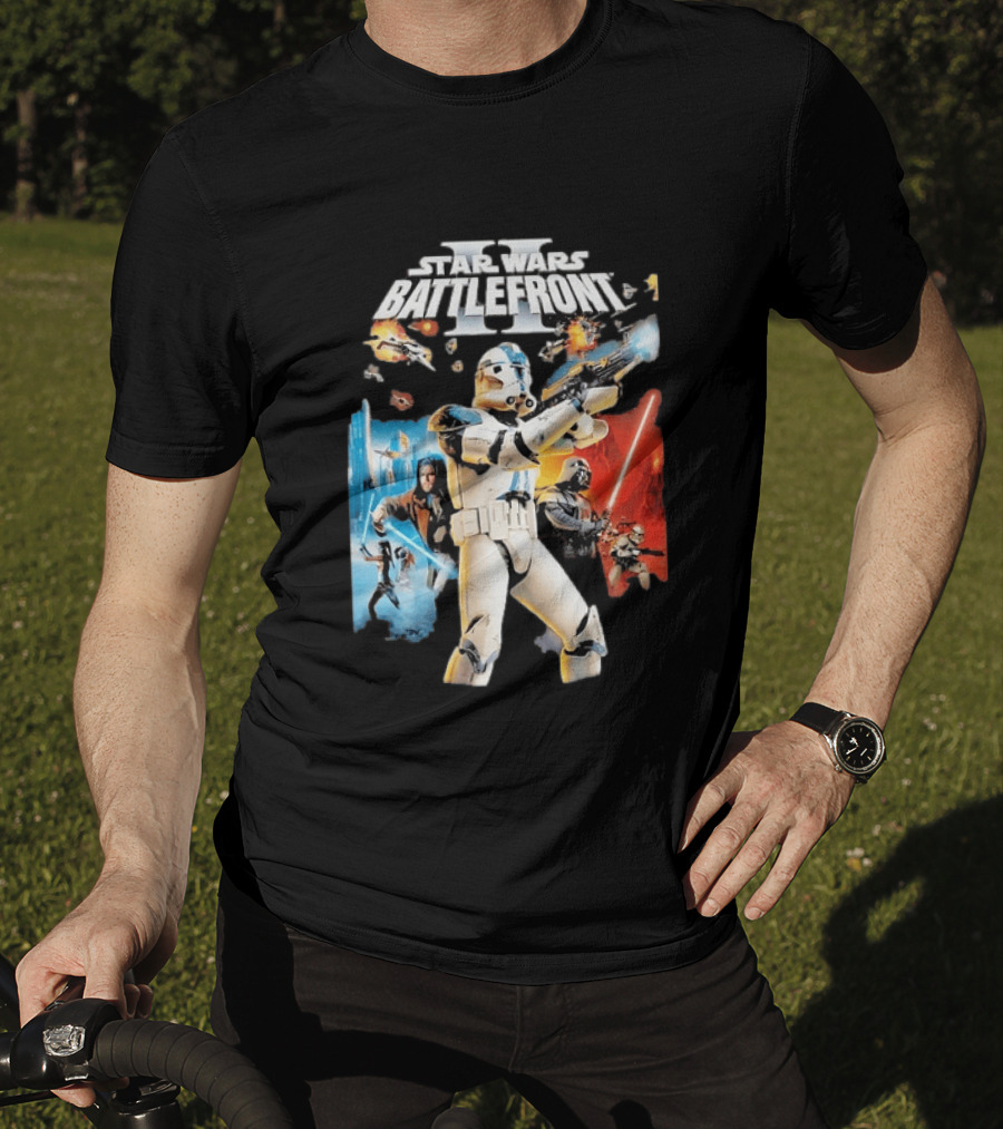 Star Wars Battlefront II Clone Trooper Jedi Action Adventure T-Shirt