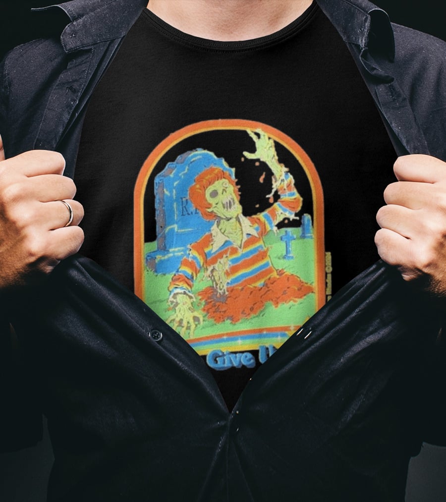 Steven Rhodes Zombie Rising Never Give Up Graveyard Scene 2026 T-Shirt