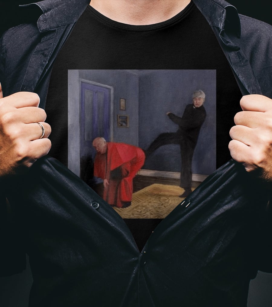 Surrealist Painting Absurdist Humor Bizarre Room Scene T-Shirt