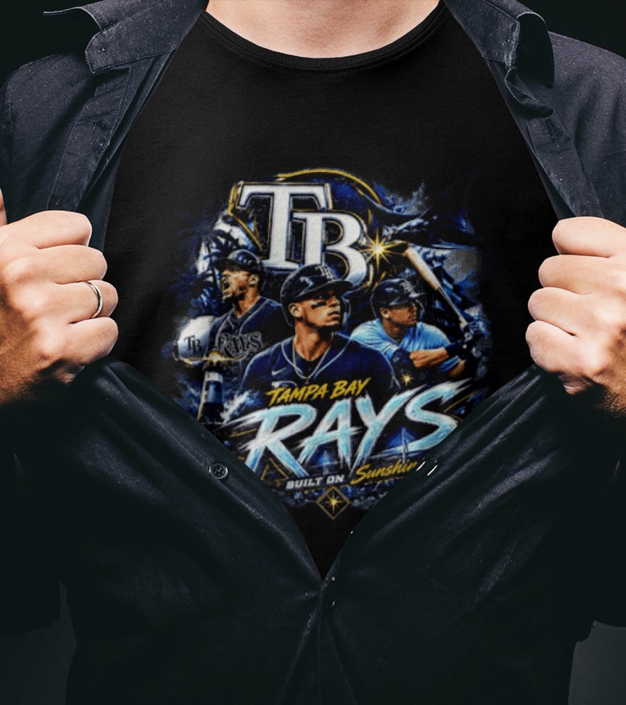Tampa Bay Rays Built On Sunshine TB Baseball T-Shirt