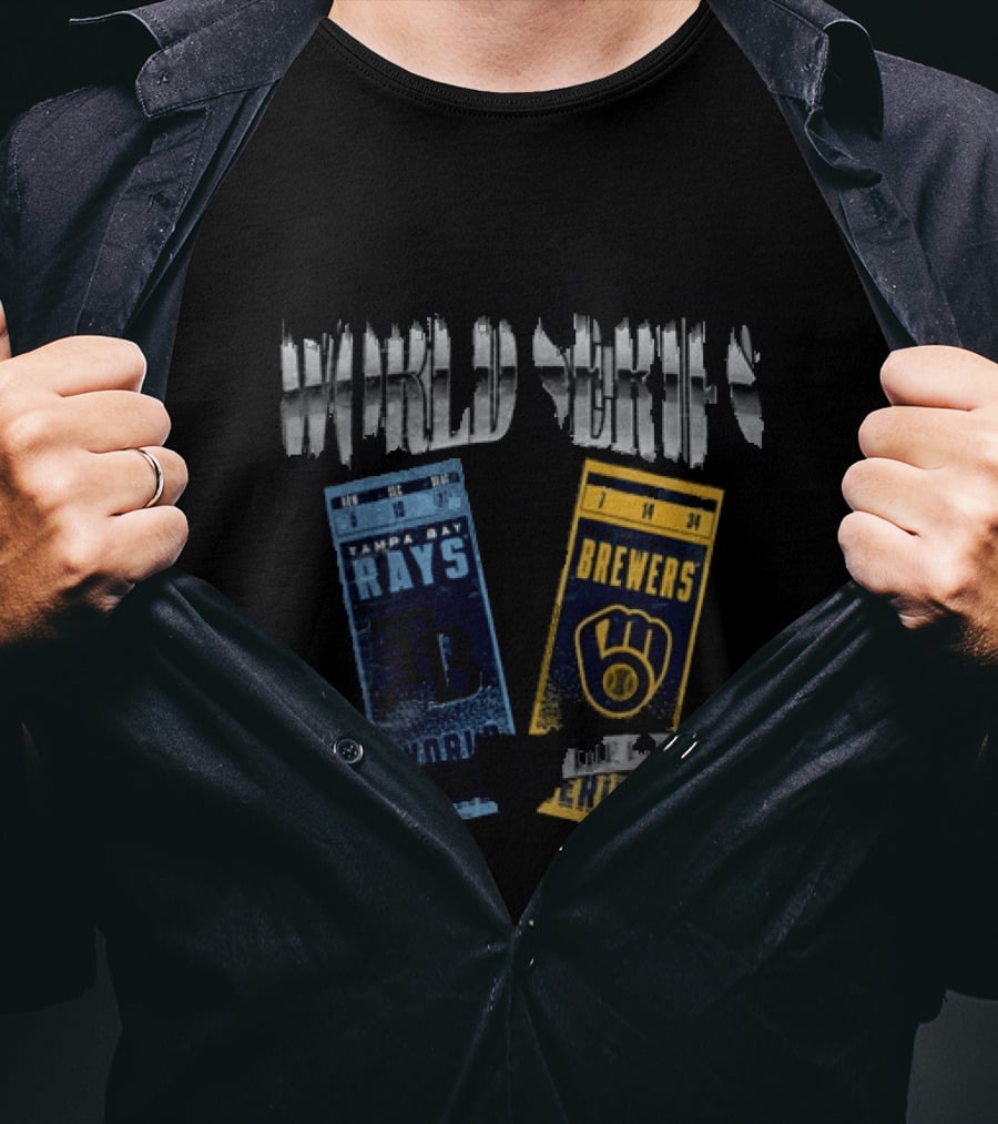 2026 Major League Baseball World Series Tampa Bay Rays Vs Milwaukee Brewers T-Shirt