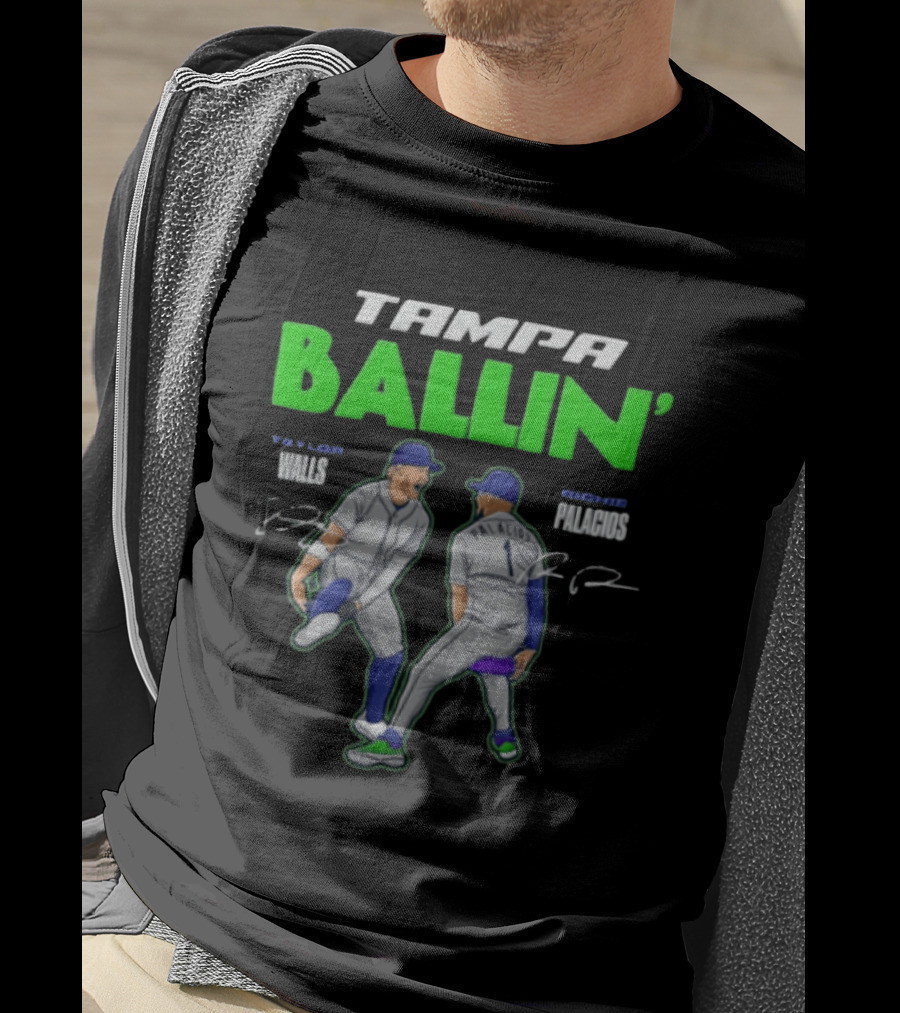 Tampa Ballin' Taylor Walls Richie Palacios Celebration T-Shirt