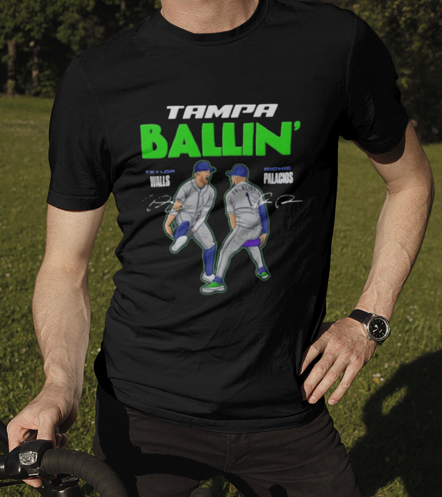 Tampa Ballin' Taylor Walls Richie Palacios Celebration T-Shirt