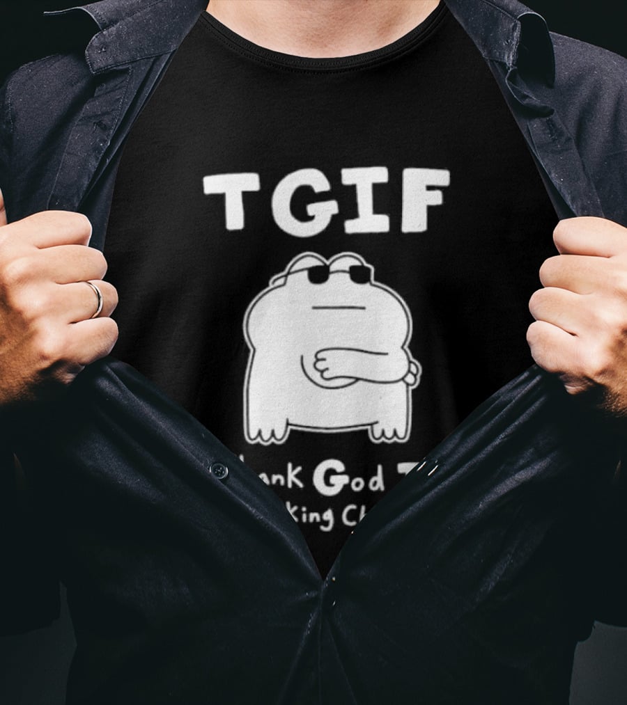 TGIF Thank God I'm Freaking Chinese Frog T-Shirt