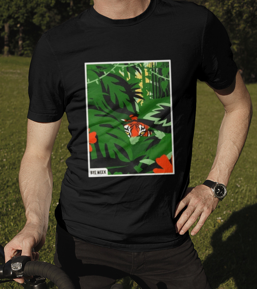 Tiger Bye Week Jungle Football Wildlife Adventure T-Shirt