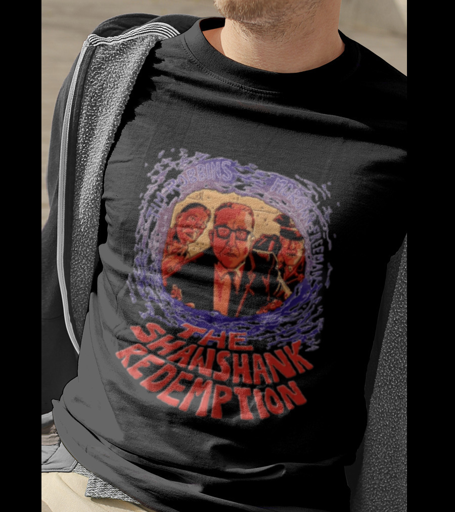 Tim Robbins Morgan Freeman The Shawshank Redemption Christmas Three Men Looking T-Shirt