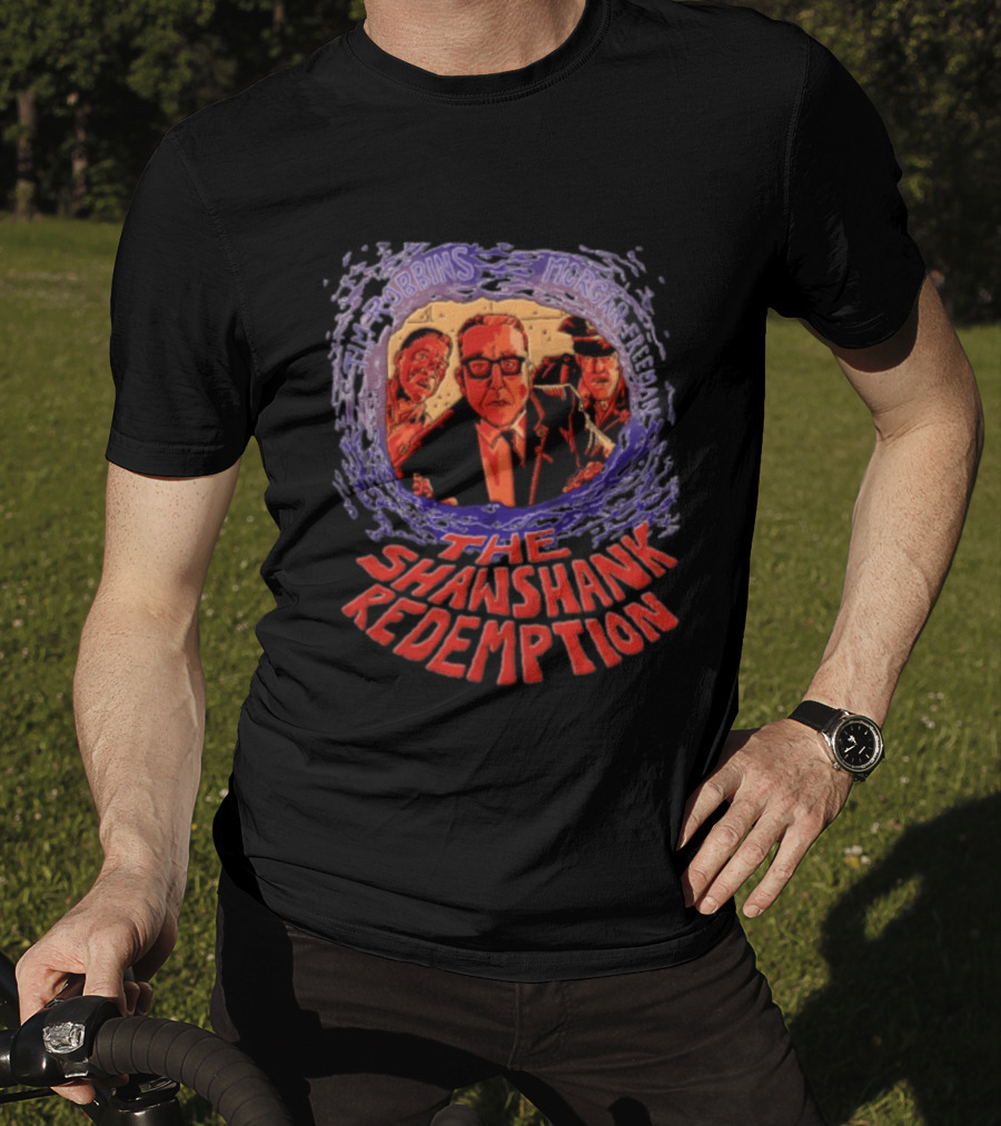 Tim Robbins Morgan Freeman The Shawshank Redemption Christmas Three Men Looking T-Shirt