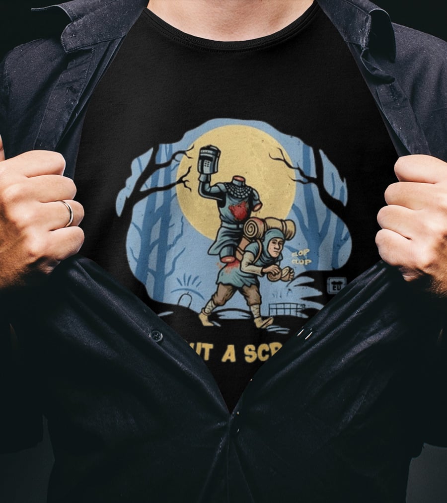 Monty Python Black Knight 'Tis But A Scratch Headless Duelist Moonlit Forest T-Shirt