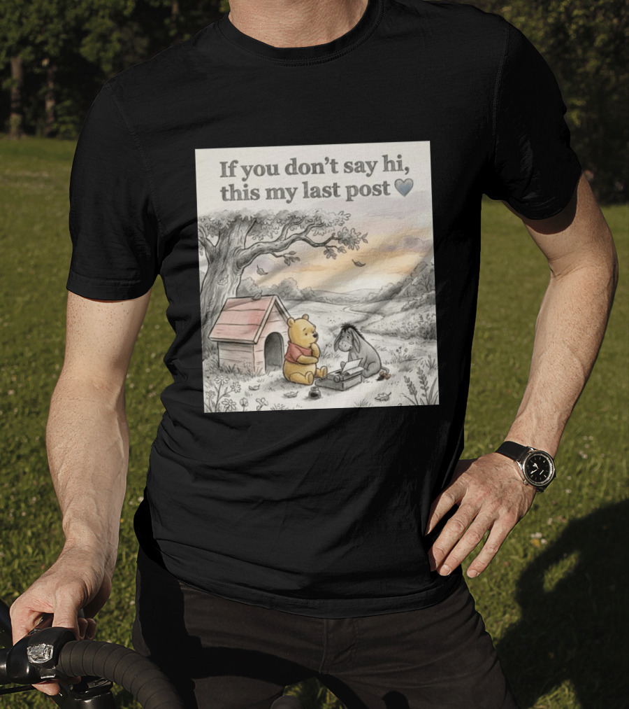 Eeyore Winnie The Pooh If You Don't Say Hi This My Last Post T-Shirt