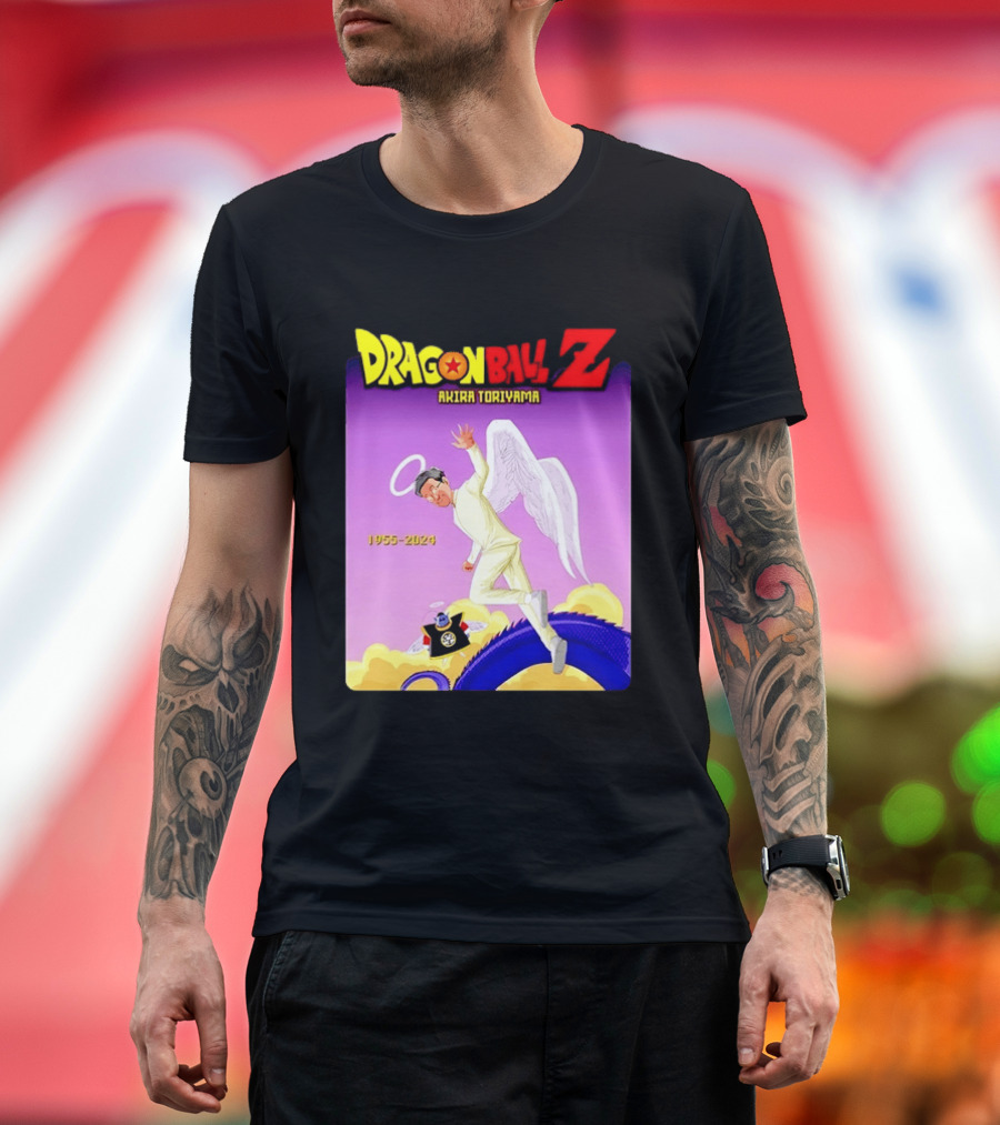 Dragon Ball Z Akira Toriyama 1955 2024 Angel T-Shirt
