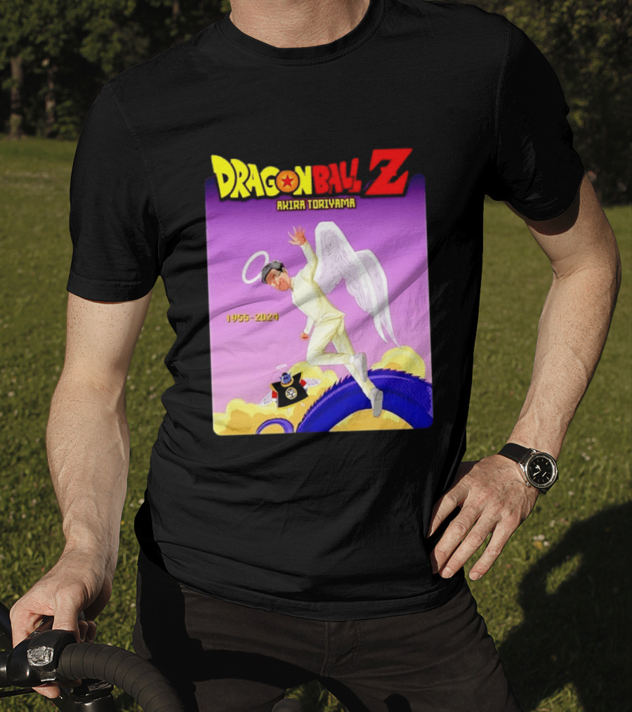 Dragon Ball Z Akira Toriyama 1955 2024 Angel T-Shirt