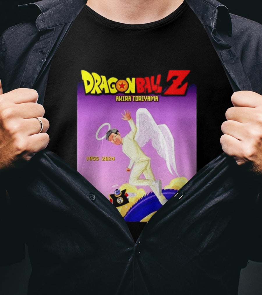 Dragon Ball Z Akira Toriyama 1955 2024 Angel T-Shirt