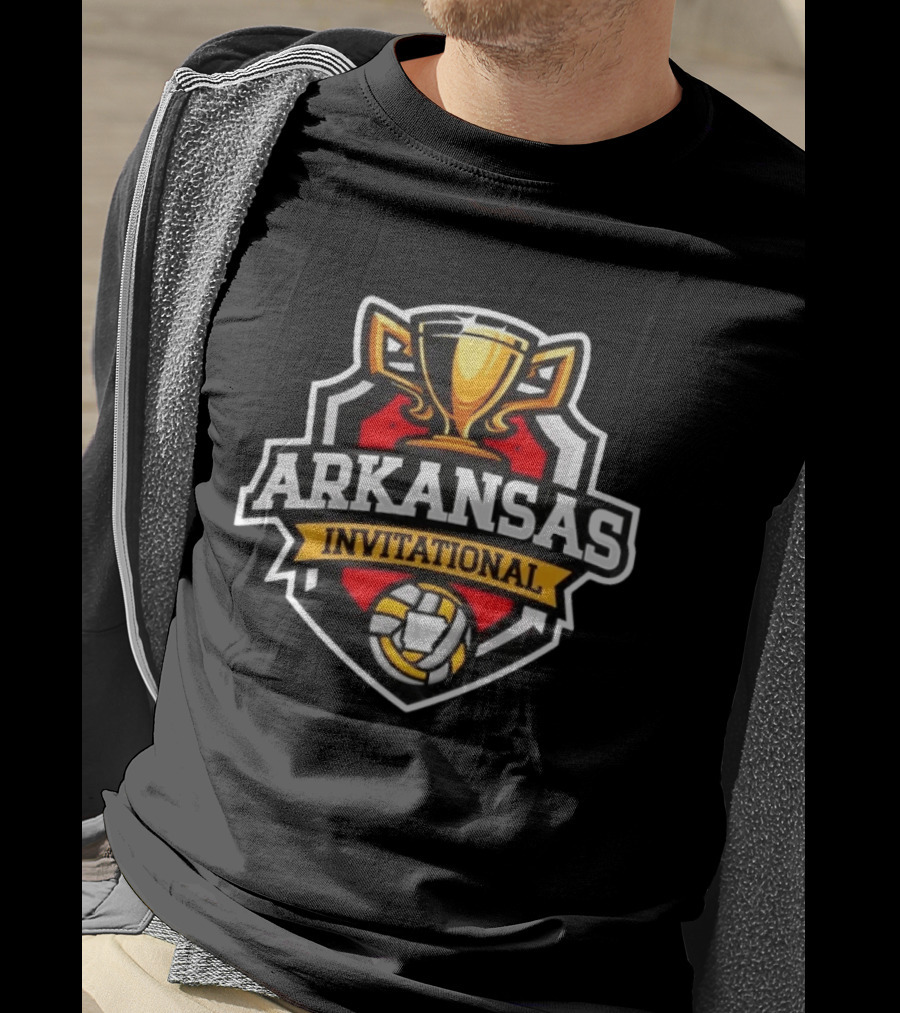 Arkansas Invitational Volleyball Trophy Tournament Soccer Ball T-Shirt