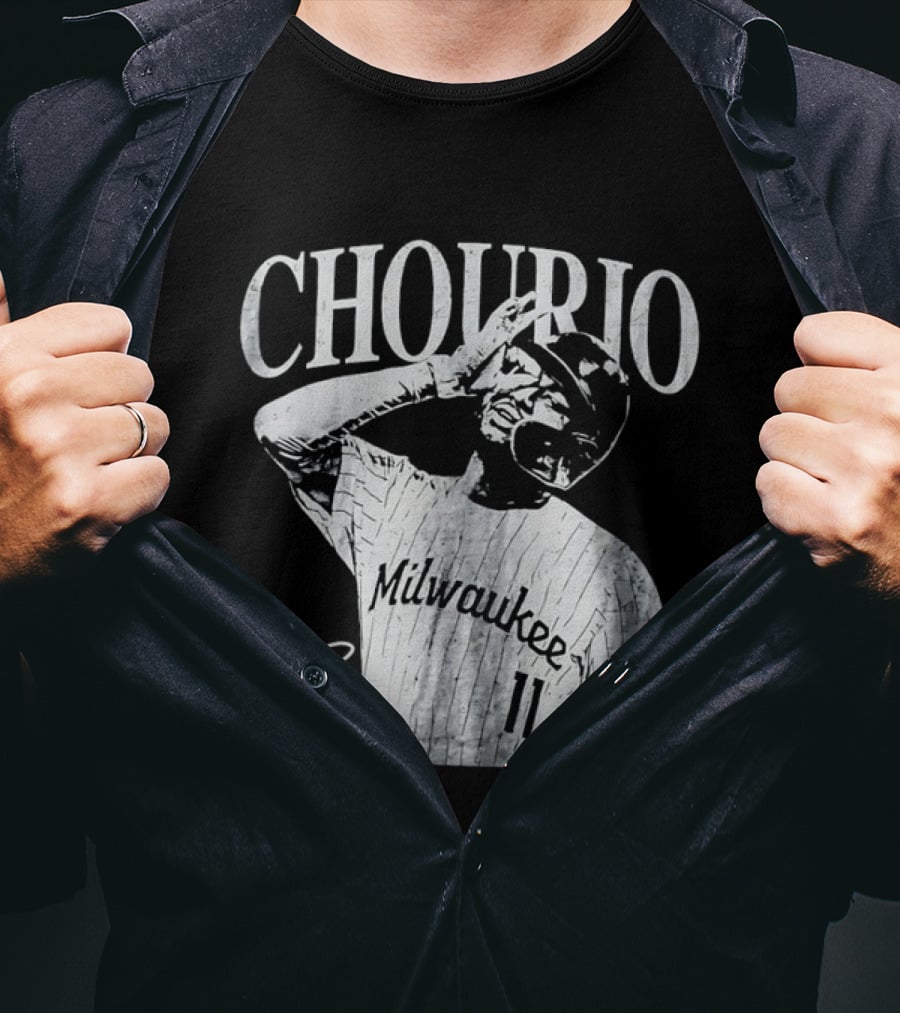 Jackson Chourio Milwaukee 11 Chourio Distressed T-Shirt