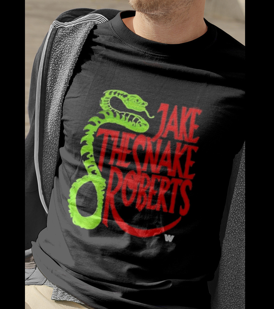 Jake The Snake Roberts WWE Retro 80s Neon T-Shirt