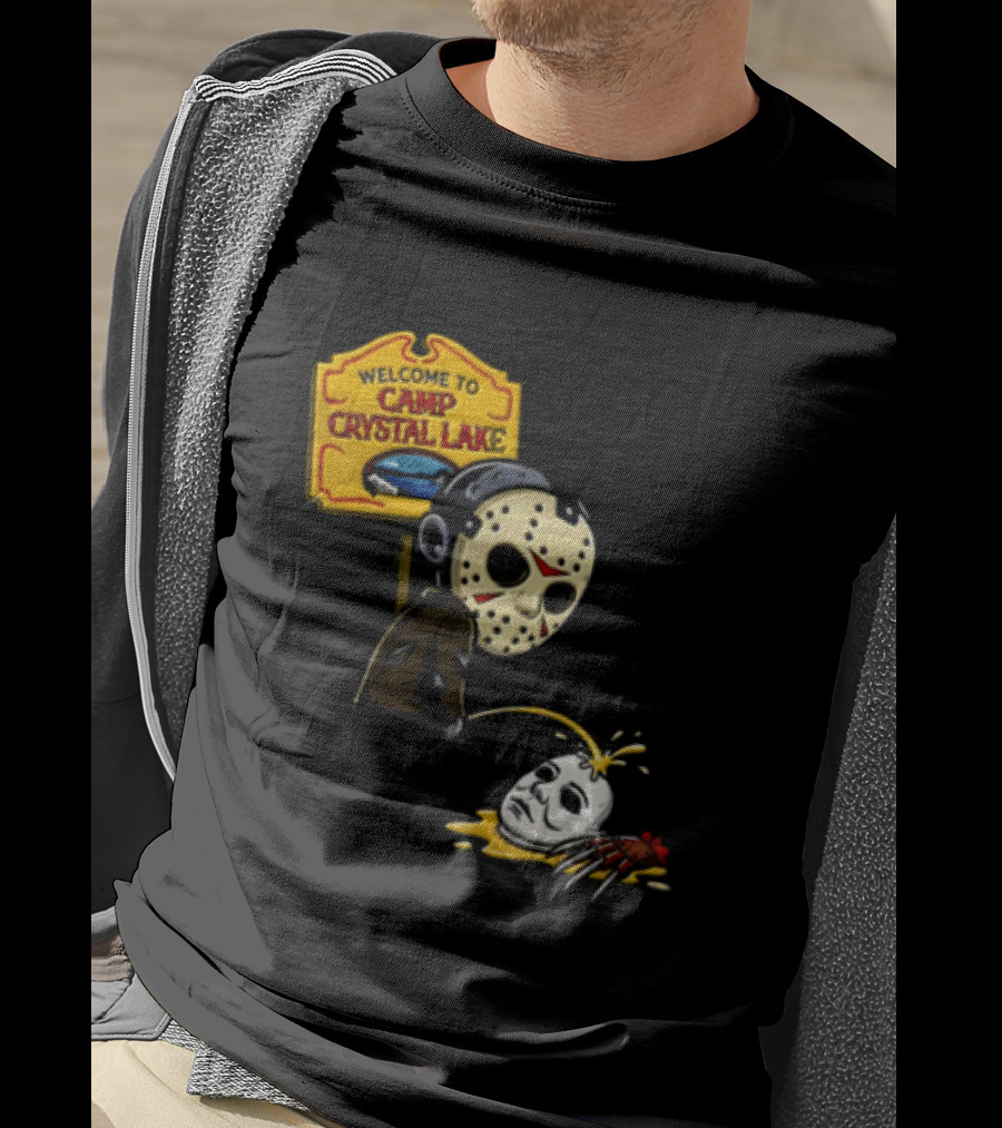 Jason Voorhees Friday The 13th Camp Crystal Lake Horror Scene T-Shirt