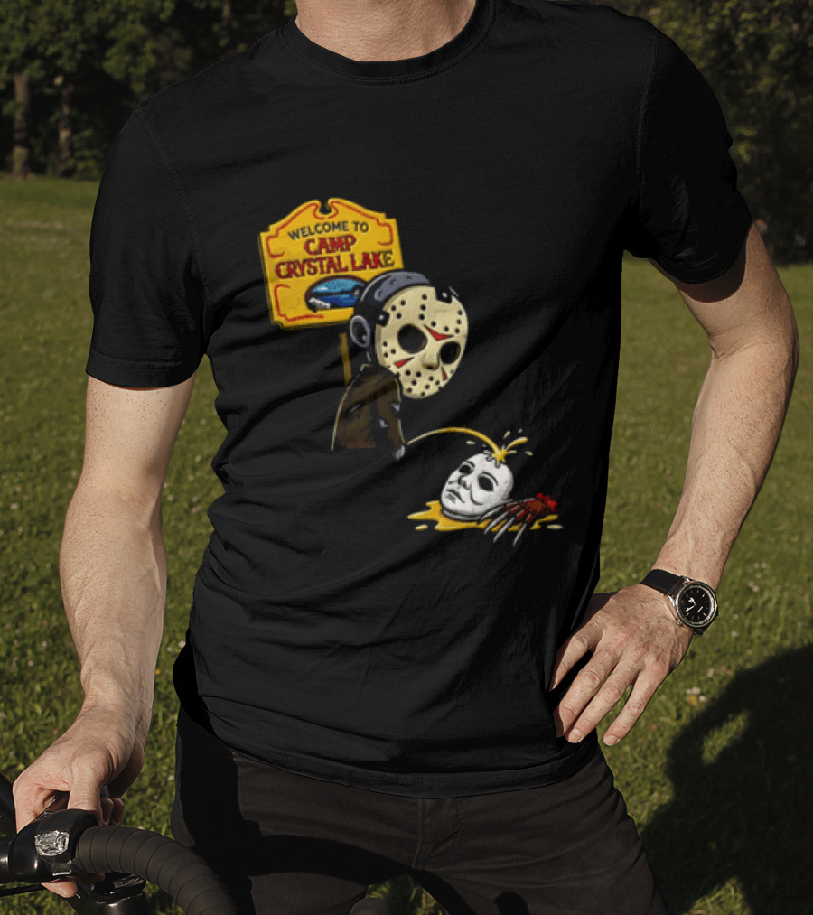 Jason Voorhees Friday The 13th Camp Crystal Lake Horror Scene T-Shirt