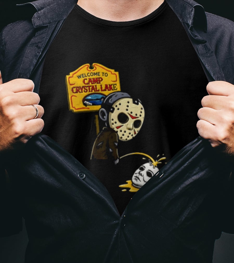 Jason Voorhees Friday The 13th Camp Crystal Lake Horror Scene T-Shirt