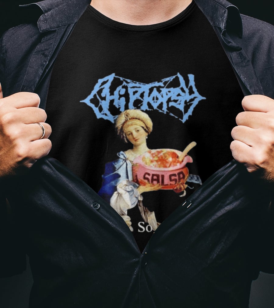 Chiptopsy None So Mild Salsa Death Metal Art Style Mashup T-Shirt