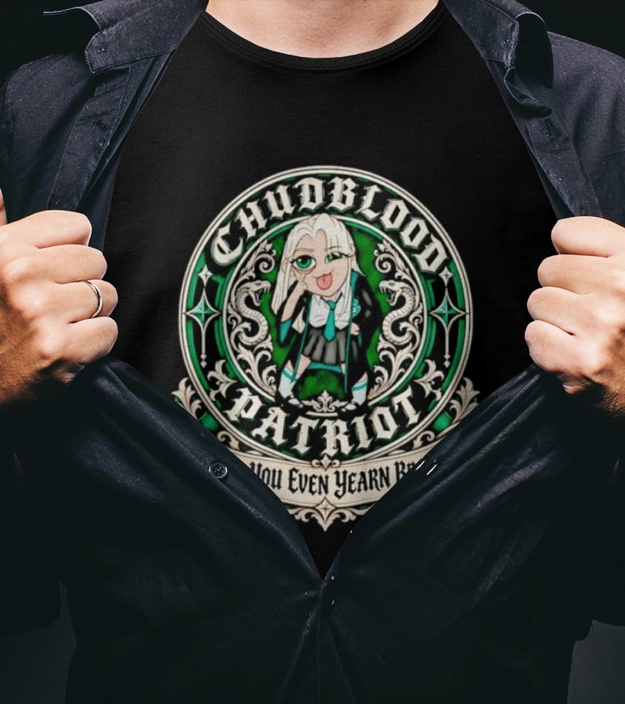 Chudblood Patriot Anime Style Do You Even Yearn Bro T-Shirt