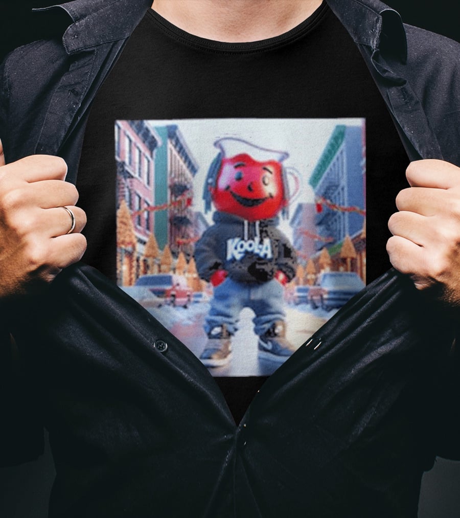 Oh Yeah Kool Aid Man Winter Street Scene T-Shirt
