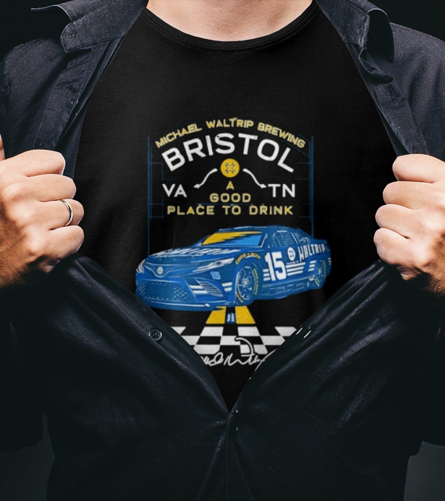 Michael Waltrip Brewing Bristol Virginia Tennessee Racing T-Shirt