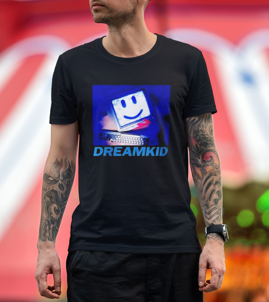 Dreamkid Smiley Face Computer Tech T-Shirt