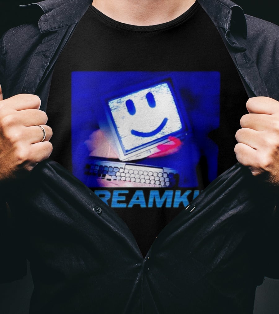 Dreamkid Smiley Face Computer Tech T-Shirt