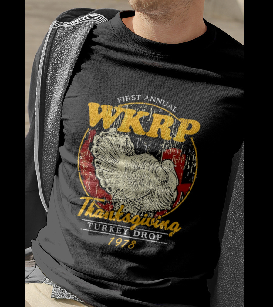 First Annual WKRP Thanksgiving Turkey Drop 1978 T-Shirt