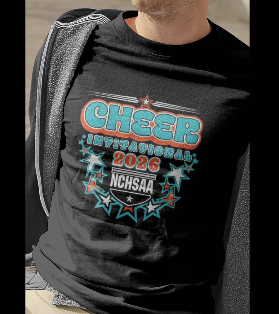 NCHSAA Cheer Invitational 2026 Stars T-Shirt