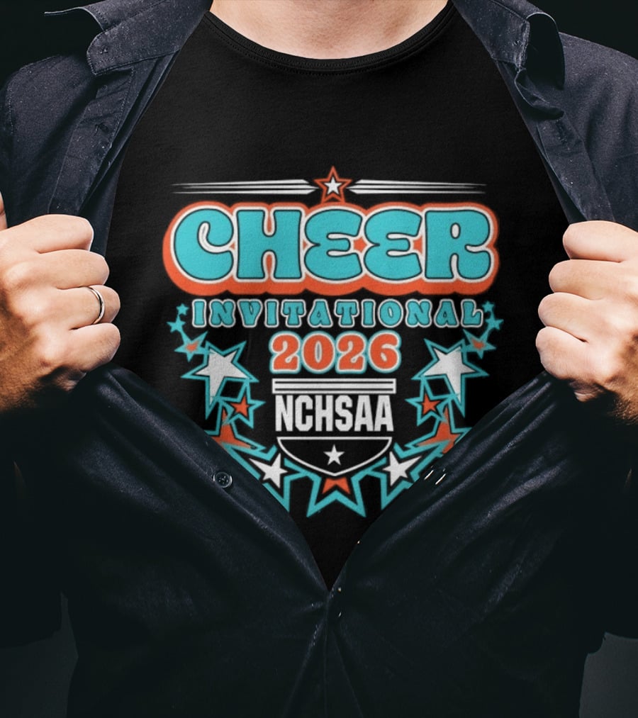 NCHSAA Cheer Invitational 2026 Stars T-Shirt