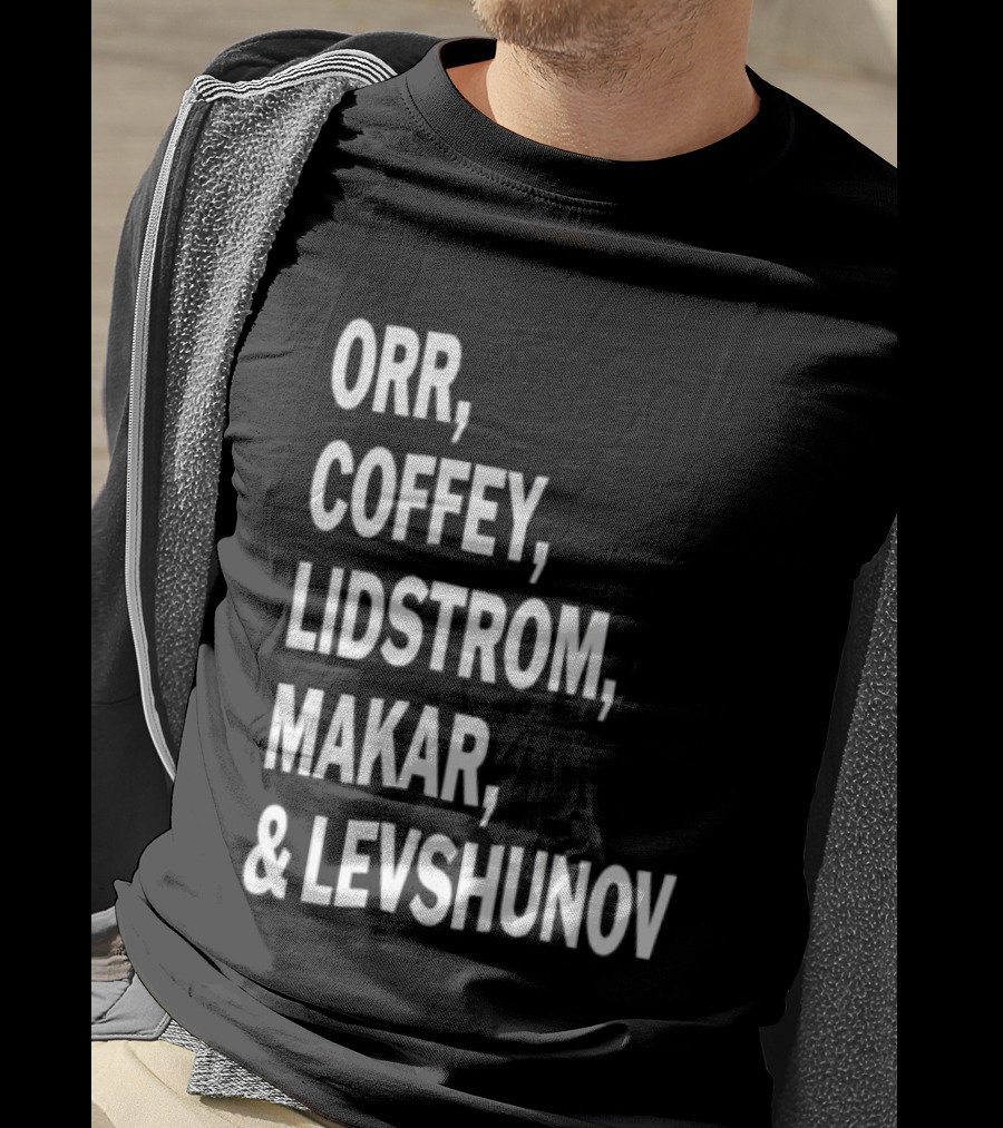 Orr Coffey Lidstrom Makar Levshunov Chicago Blackhawks T-Shirt