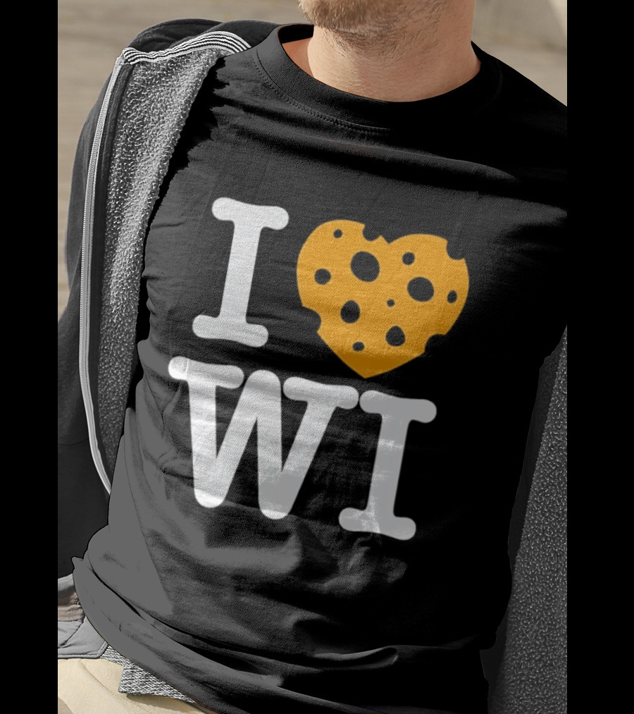 I Love WI Cheesehead Wisconsin Dairy State T-Shirt