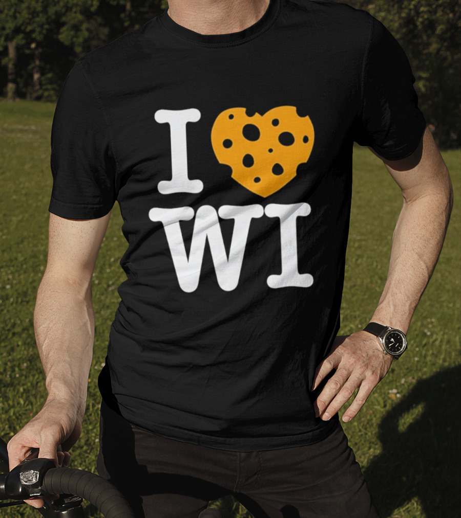 I Love WI Cheesehead Wisconsin Dairy State T-Shirt