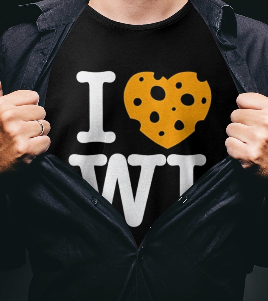I Love WI Cheesehead Wisconsin Dairy State T-Shirt