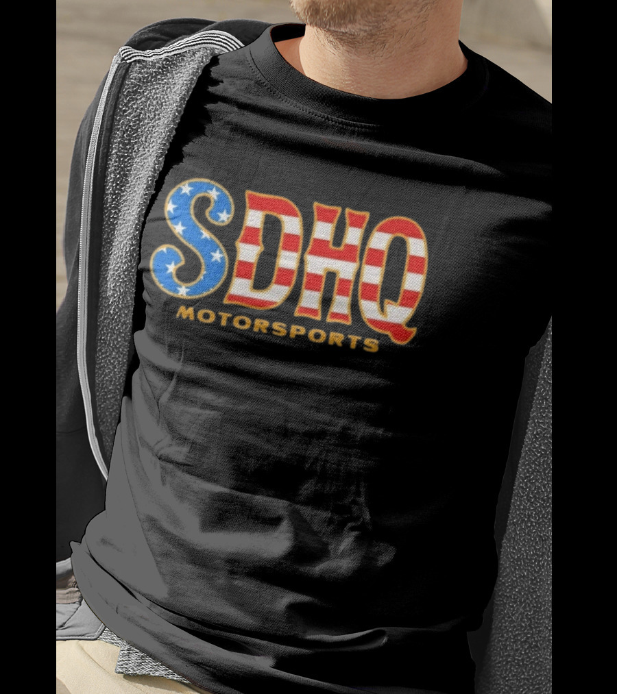 SDHQ Motorsports American Flag Pride Passion Quality Off Road T-Shirt